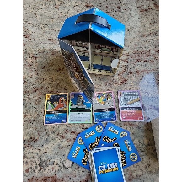 Disney Club Penguin Card Jitsu Lot Dojo Collectors Box Trading Card Game Topps - Picture 7 of 15